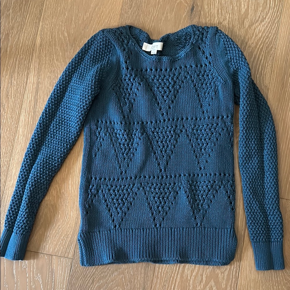 Women's Teal Sweater loft XS